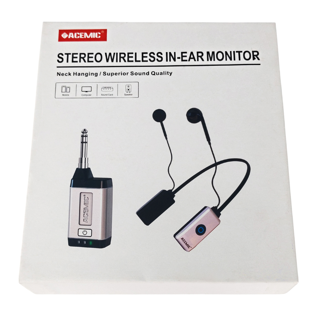 V8 5.8GHz Stereo Wireless In-Ear Monitor System for Streaming