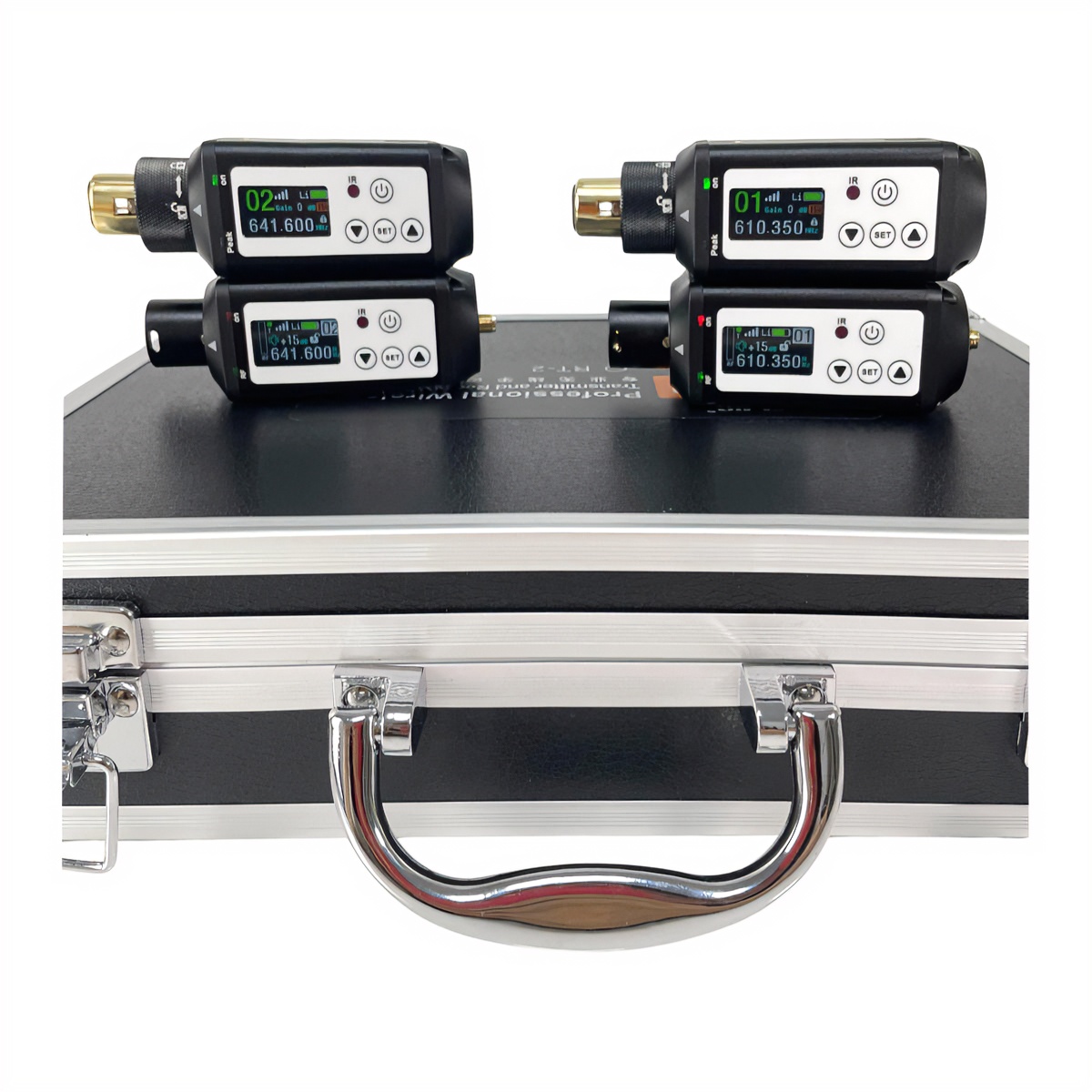 RT-1Dual Plug-On Wireless Audio Transmitters and Receivers for PA Speakers