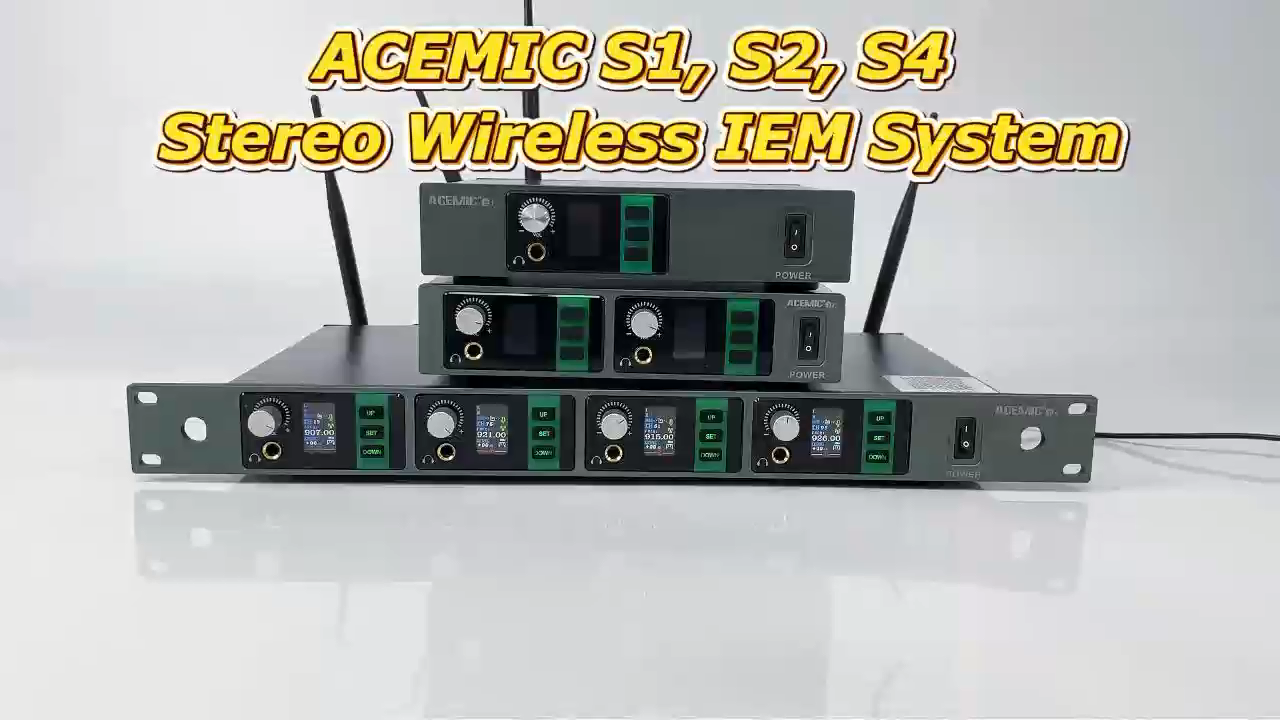 S2 Stereo Wireless In-Ear Monitor System Dual Channel