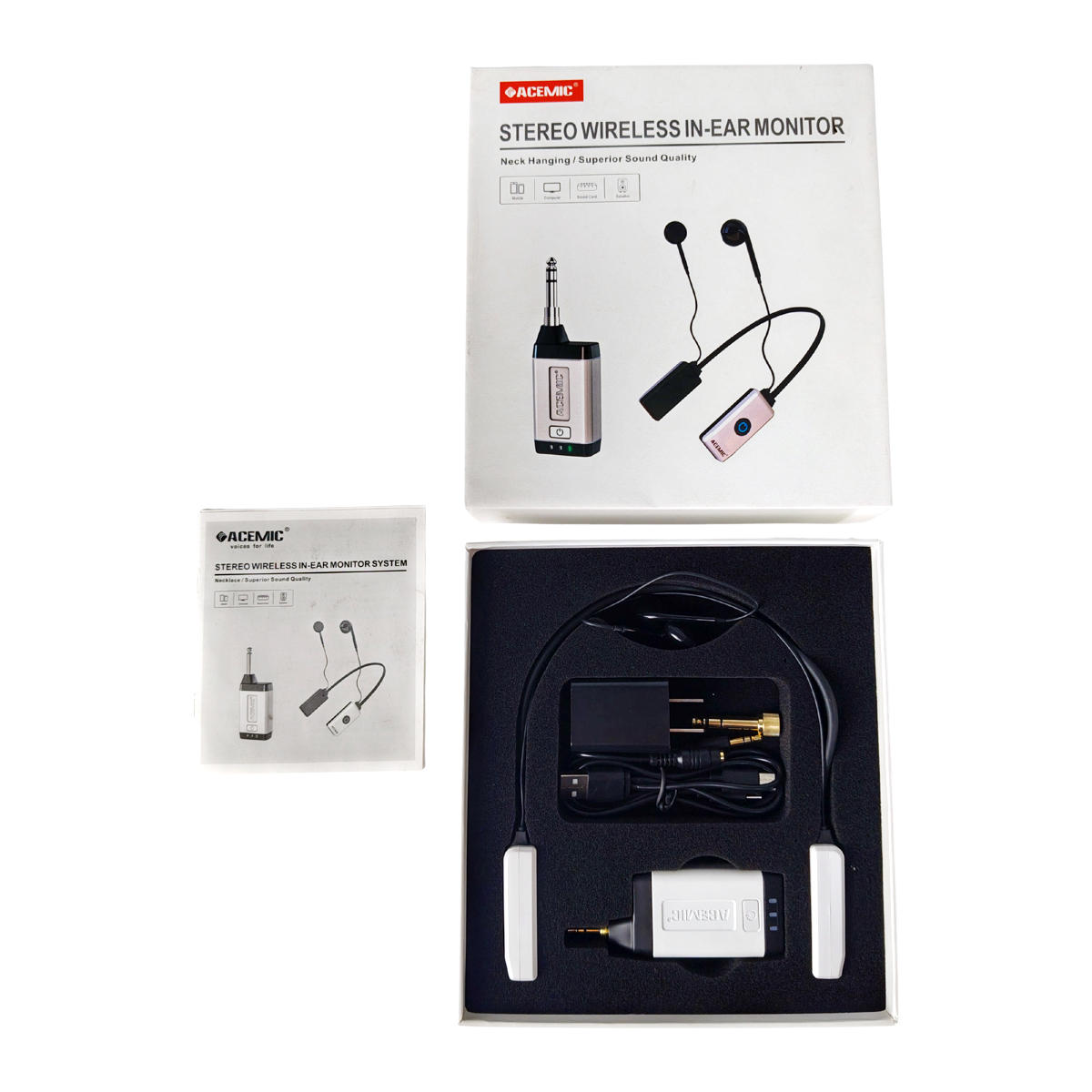 V8 5.8GHz Stereo Wireless In-Ear Monitor System for Streaming