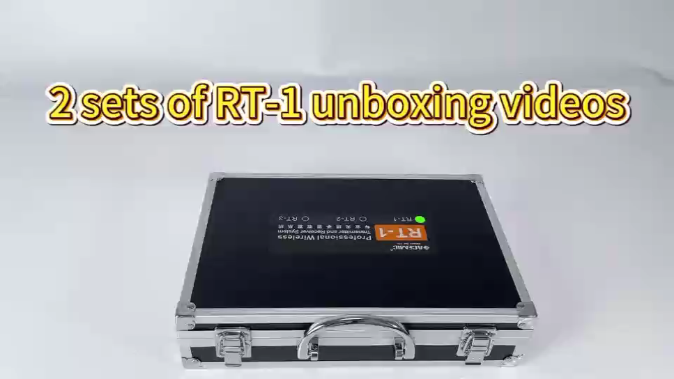 RT-1Dual Plug-On Wireless Audio Transmitters and Receivers for PA Speakers