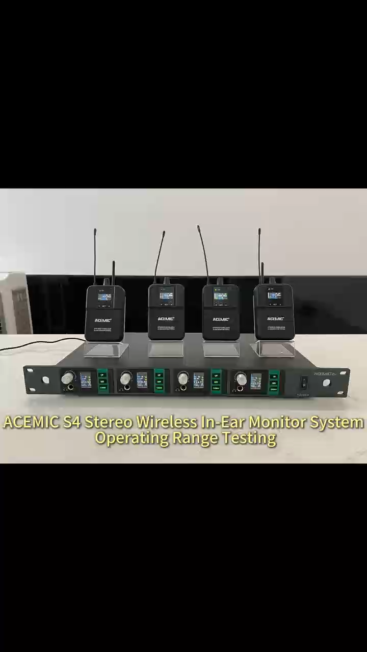 S4 Stereo Wireless In-Ear Monitor System 4 Channel