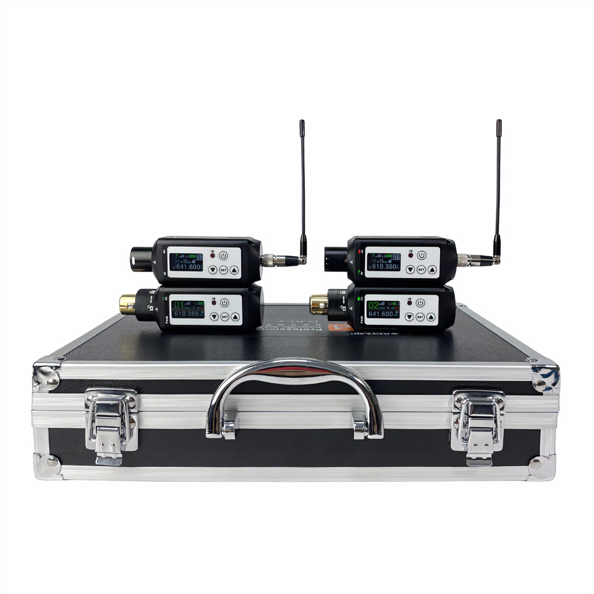 RT-1Dual Plug-On Wireless Audio Transmitters and Receivers for PA Speakers