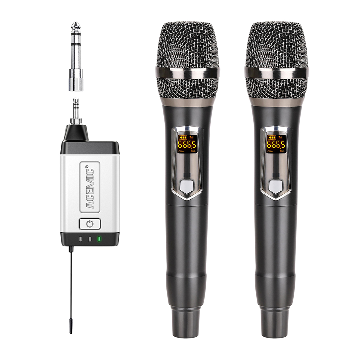 Q2/M1 Portable Wireless Microphone System for Karaoke