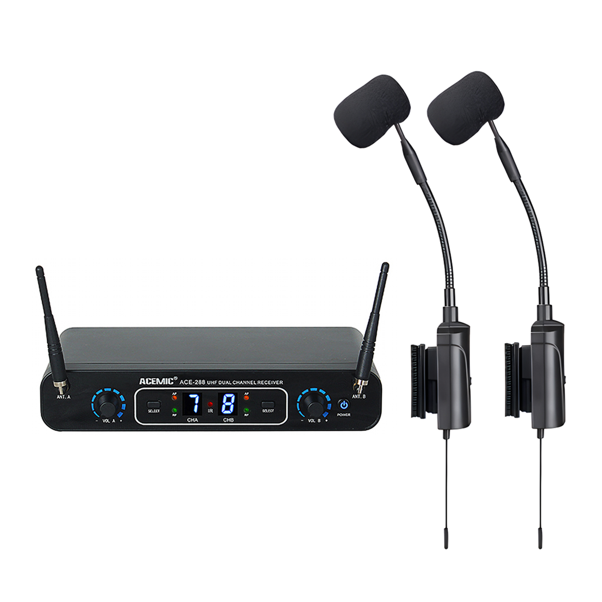 ACE-288/AT-5 Wireless Accordion Microphone for Stage