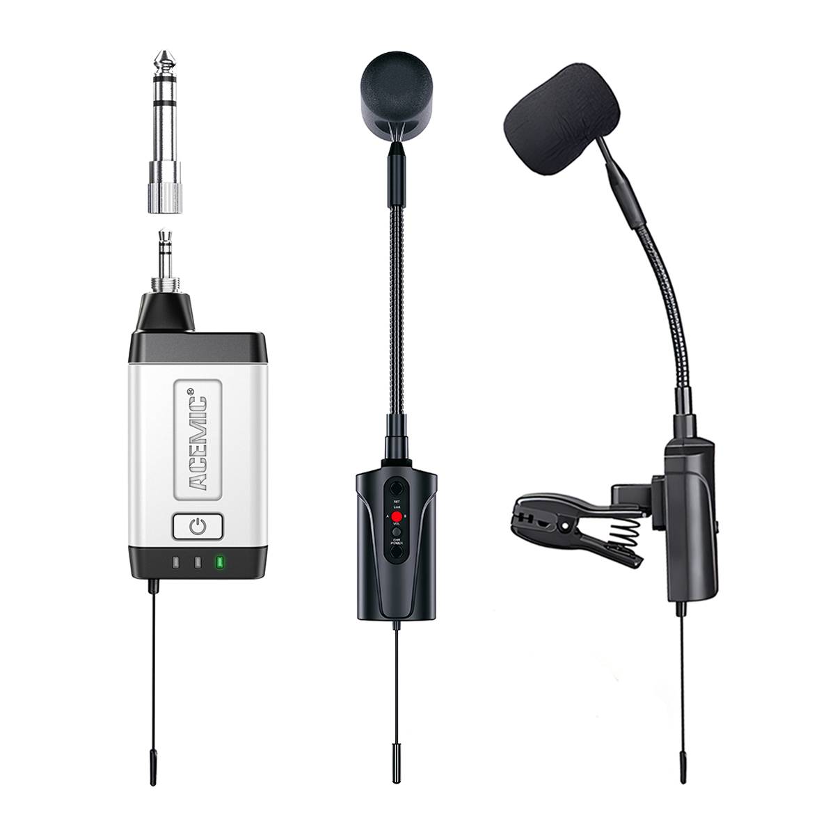 Q2/ST-5 Wireless Saxophone Microphone Dual Channel