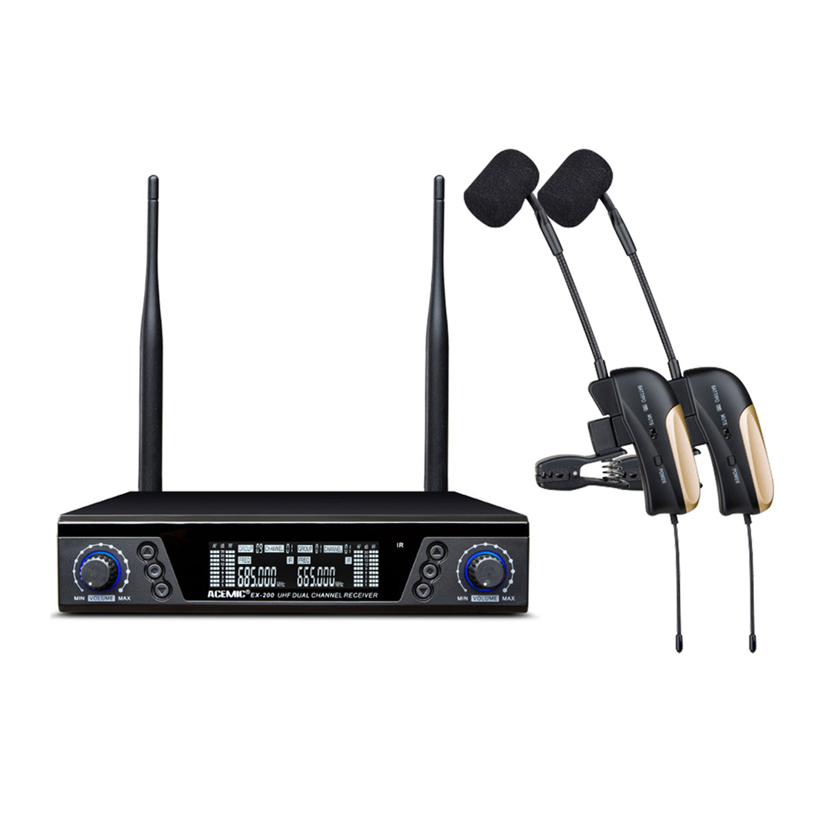 EX-200/ST-4 Wireless Saxophone Microphone Antenna Diversity