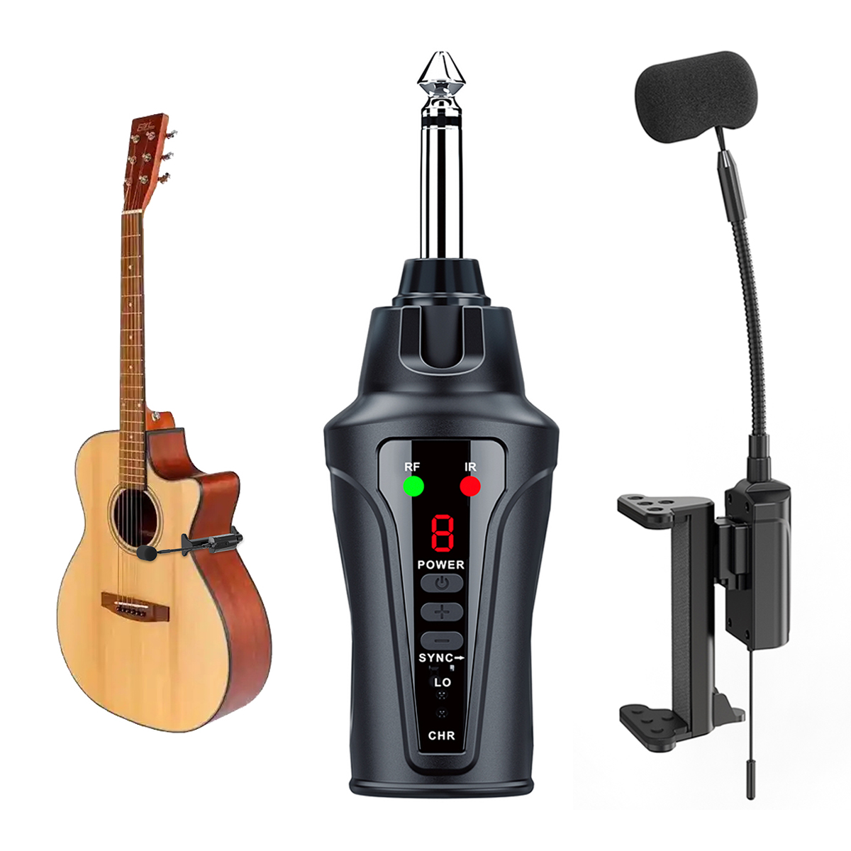 JT-5 Wireless Acoustic Guitar Microphone