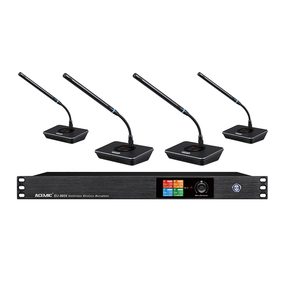 EU-8604 Wireless Conference Microphone System 4 Channel