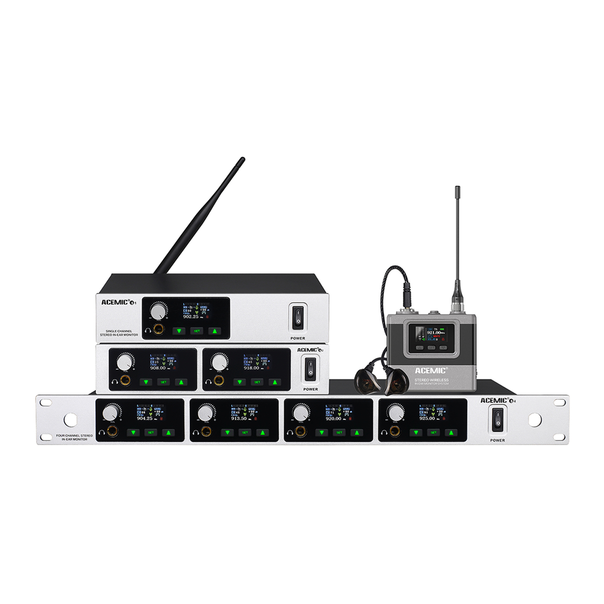 S2A Stereo Wireless In-Ear Monitor System for Stage